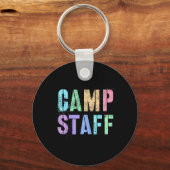 Retro Camp personeel Summer Campground Crew Counse Sleutelhanger (Voorkant)