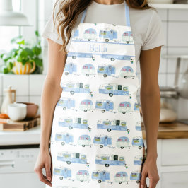 Retro Camper Apron Schort