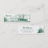 Retro Camper Calling Card Contactkaartje (Voorkant / Achterkant)