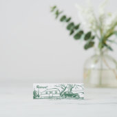 Retro Camper Calling Card Contactkaartje (Staand voorkant)