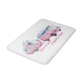 Retro Camper Caravan en Van Bath Mat (Gekanteld)