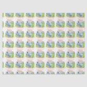 Retro Camper Caravan-kerstpapier Tissuepapier (Voorkant)