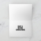 RETRO CAMPER COUPLE CHRISTMAS KAART (Binnen)