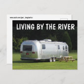 RETRO CAMPER FUNNY LEVEND DOOR DE BRIEFKAARTEN VAN (Voorkant / Achterkant)