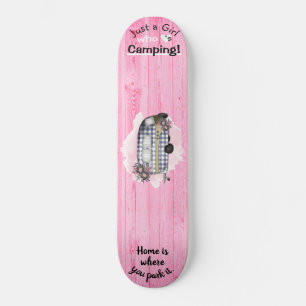 Retro Camper Gezegden gewoon een meisje houdt van  Persoonlijk Skateboard