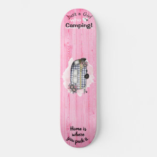 Retro Camper Gezegden gewoon een meisje houdt van Persoonlijk Skateboard