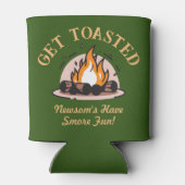 Retro Camper Illustratie Camping Koelbox Blikjeskoeler (Achterkant)