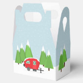 Retro Camper Kerstmis Bedankdoosjes (Geopend)