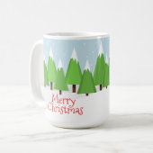 Retro Camper Kerstmis Koffiemok (Voorkant links)