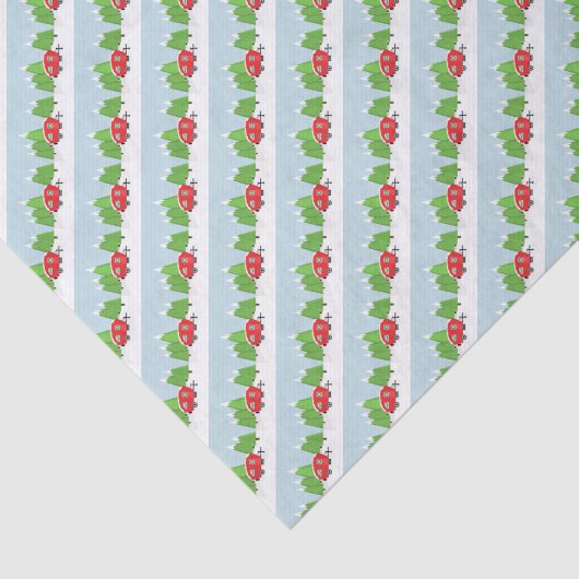 Retro Camper Kerstmis Tissuepapier (Detail)