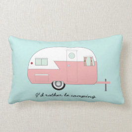 Retro Camper Kussen - Roze