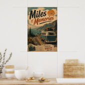 Retro Camper Kustweg Reis Herinneringen Decoratie (Keuken)