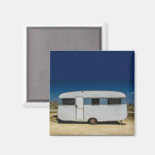 RETRO CAMPER Magnets Magneet (Voorkant / Achterkant)