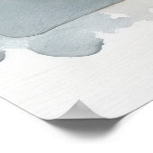 Retro camper met hippie bloemen en surfplank poster (Hoek)