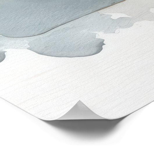 Retro camper met hippie bloemen en surfplank poster (Hoek)