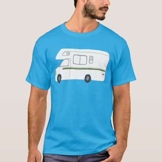  retro camper motor home RV - pas het aan! T-shirt (Voorkant)