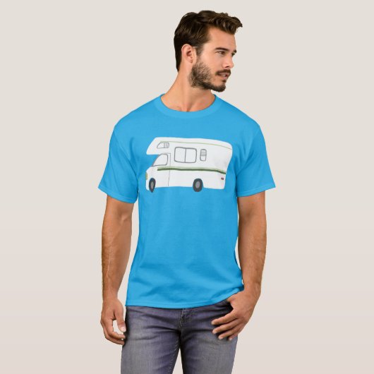 retro camper motor home RV - pas het aan! T-shirt (Voorkant volledig)