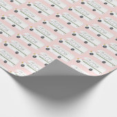 Retro Camper Motorhome roze verpakkingspapier Cadeaupapier (Hoek)