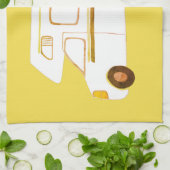 Retro Camper Motorhome RV Gele keukenhanddoeken (Gevouwen)