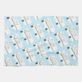 Retro Camper Motorhome RV roze keukenhanddoeken (Horizontaal)