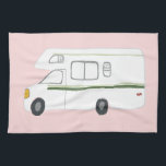Retro Camper Motorhome RV roze keukenhanddoeken<br><div class="desc">Decoreer je keuken met deze coole handdoek. Het maakt een geweldige huisopwarming of een cadeau ter gelegenheid van de verjaardag! U kunt het aanpassen en tekst ook toevoegen. Bekijk mijn winkel voor nog veel meer kleuren en patronen,  plus bijpassende keukenspullen!</div>