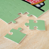 RETRO CAMPER TRAILER CHRISTMAS PUZZZLE LEGPUZZEL (Zijkant)