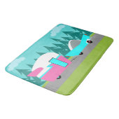 Retro Camper/Trailer en Auto Bath Mat (Gekanteld)