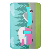 Retro Camper/Trailer en Auto Bath Mat (Voorkant Verticaal)