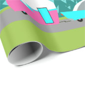 Retro Camper/Trailer en autowrakken Cadeaupapier (Rol Hoek)