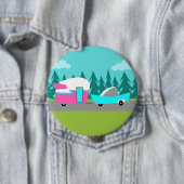 Retro Camper/Trailer en Button auto (In situ)