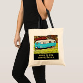 Retro Camper Trailer is Mijn tweede startpunt Tote Bag (Voorkant (product))