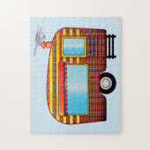 RETRO CAMPER TRAILER JIGSAW PUZZZLES LEGPUZZEL (Verticaal)