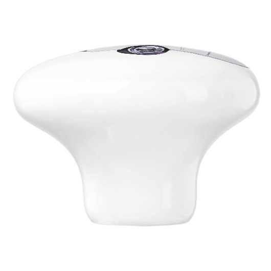  Retro Camper Trailer Knob Pull v. 2 Keramische Knop (Zijkant)