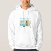 Retro Camper Trailer Mannen Hoodie (Voorkant)