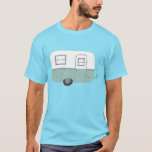 retro camper trailer - pas hem aan! t-shirt<br><div class="desc">Zoet t-shirt met een  retro-kampeerwagen. Pas het aan door tekst aan de voor of rug toe te voegen. Bekijk mijn winkel voor meer!</div>