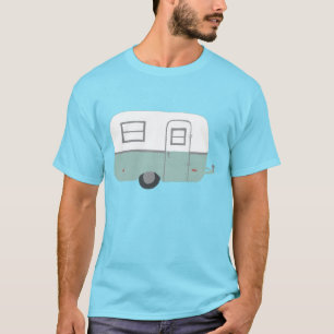 retro camper trailer - pas hem aan! t-shirt