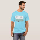 retro camper trailer - pas hem aan! t-shirt (Voorkant volledig)