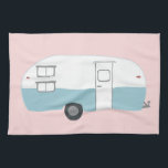 Retro Camper Trailer Roze keukenhanddoeken<br><div class="desc">Decoreer je keuken met deze coole handdoek. Het maakt een geweldige huisopwarming of een cadeau ter gelegenheid van de verjaardag! U kunt het aanpassen en tekst ook toevoegen. Bekijk mijn winkel voor nog veel meer kleuren en patronen,  plus bijpassende keukenspullen!</div>