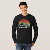  Retro Camper Van Bus Vanlife Kampvuur T-shirt (Voorkant volledig)