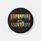 Retro Camper Van Life -  Vanlife Magneet (Voorkant)