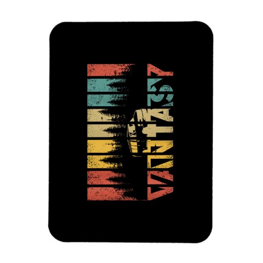 Retro Camper Van Life -  Vanlife Magneet (Verticaal)