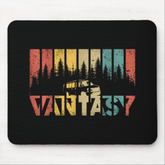 Retro Camper Van Life - Vanlife Muismat