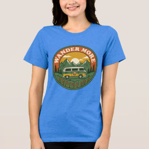Retro Camper Van T-shirt Wandel Meer Vintage