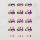 Retro camper vintage caravan shabbychic briefkaart (Voorkant)