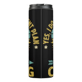 Retro Camper's Night onder de sterrenhemel Thermosbeker (Achterkant)