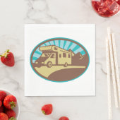 Retro Campervan Servet (Insitu)