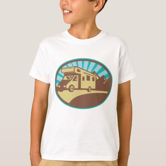 Retro Campervan T-shirt (Voorkant)
