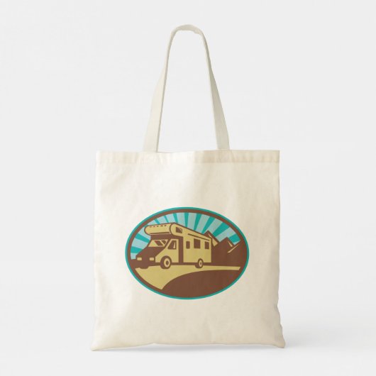 Retro Campervan Tote Bag (Achterkant)