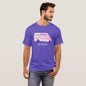  retro campervan vanlife RV - pas het aan! T-shirt (Voorkant volledig)