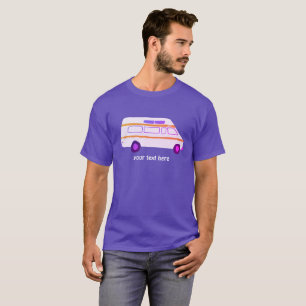 retro campervan vanlife RV - pas het aan! T-shirt